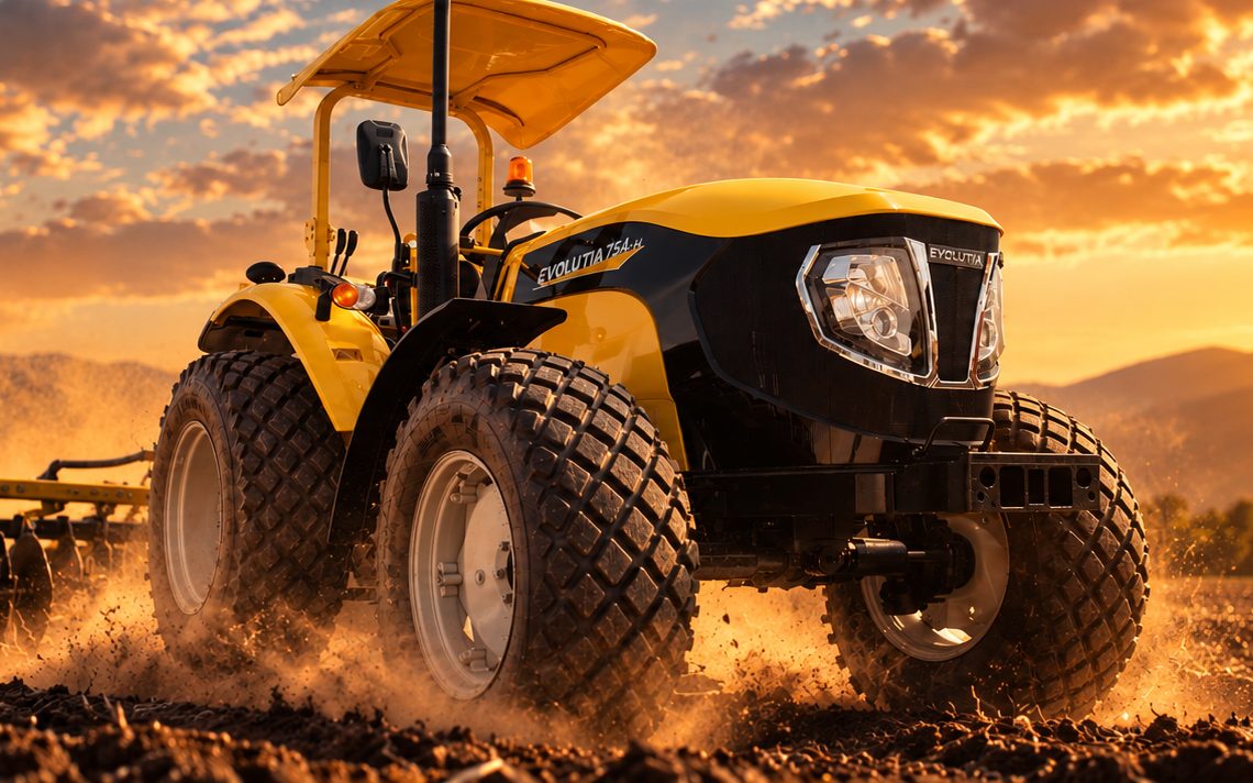 Tractor Evolutia trabajando en campo
